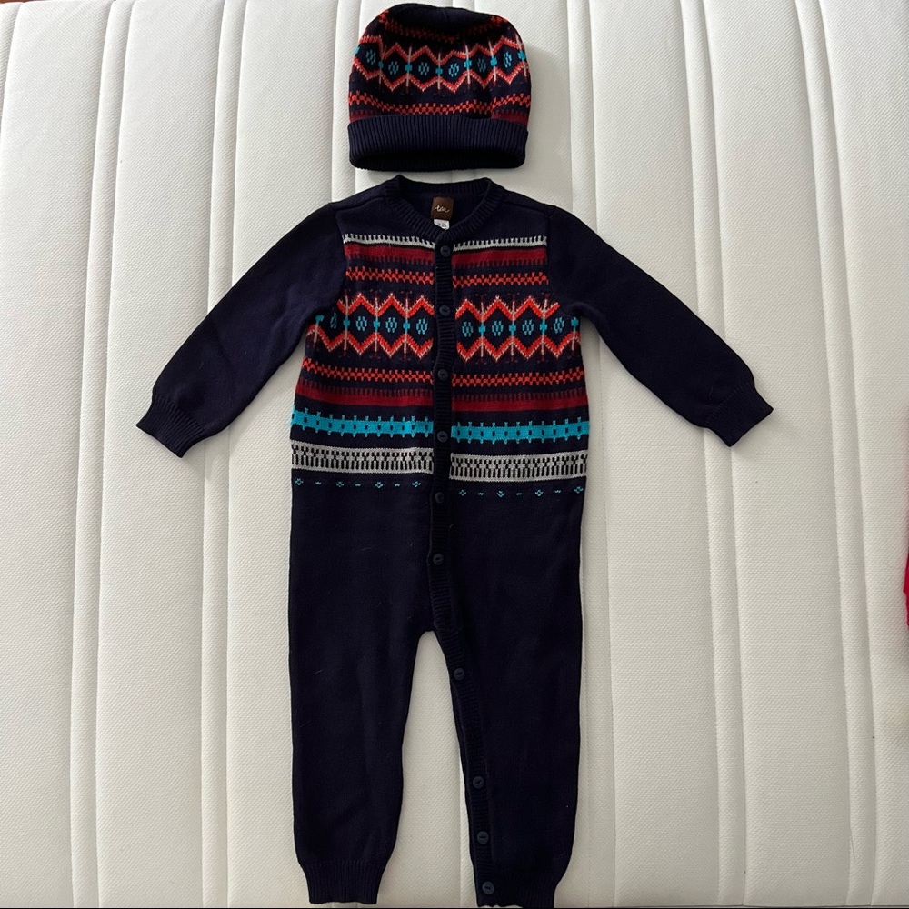 TEA Child’s matching hat and jumper 100% Cotton